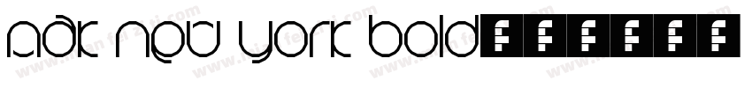 MAK New York Bold字体转换